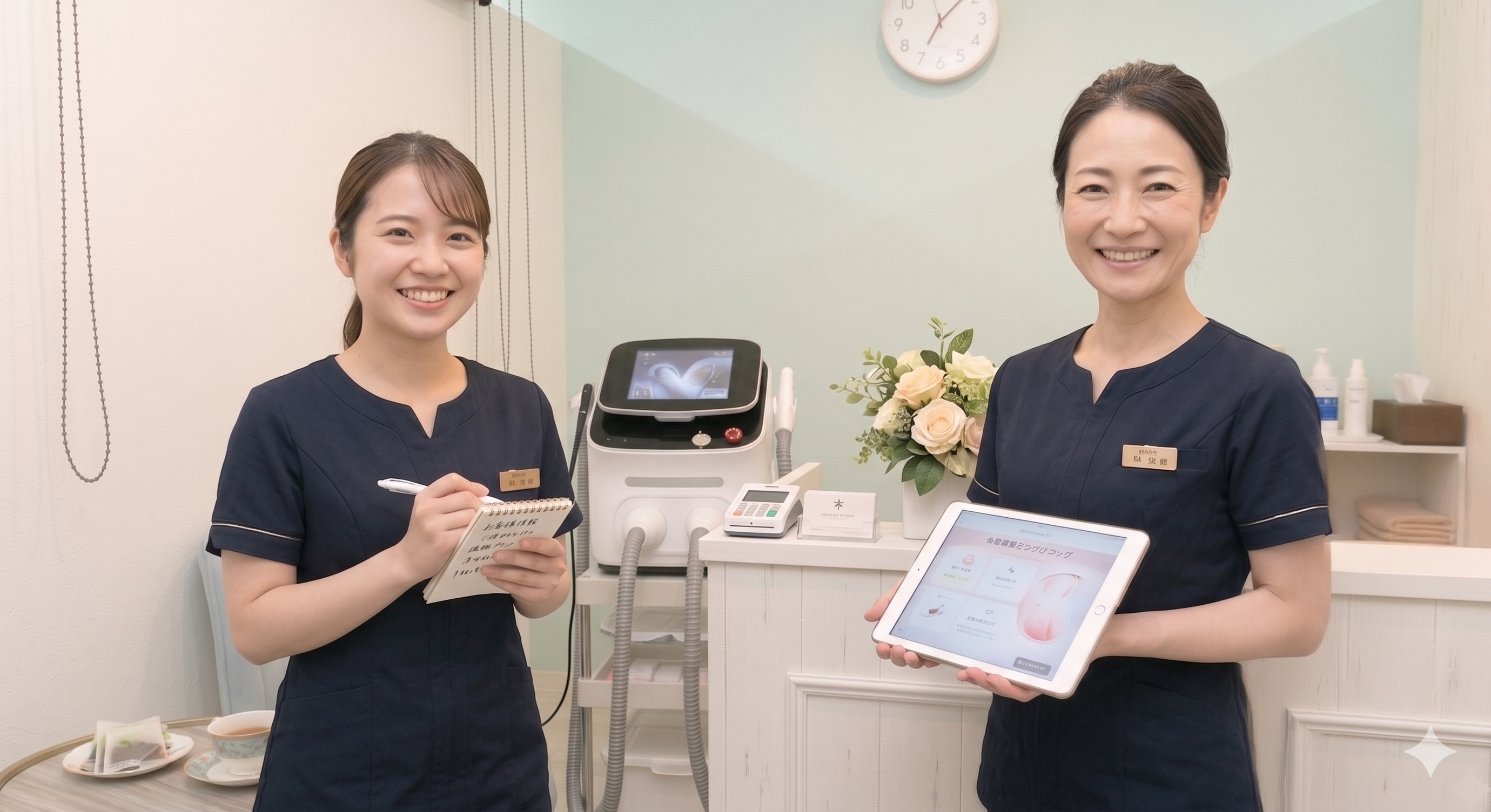 仲間とともに働くスタッフの様子