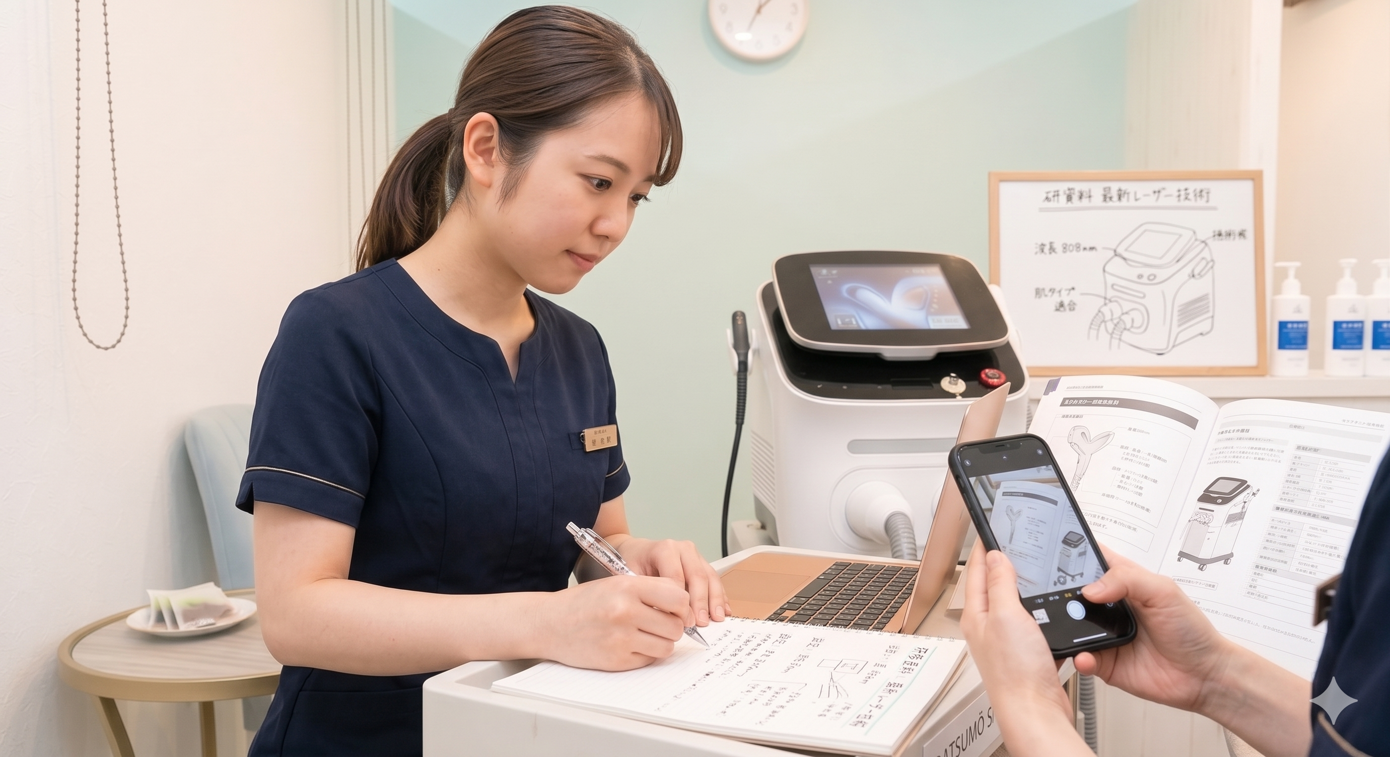 新しいことに挑戦するスタッフの様子